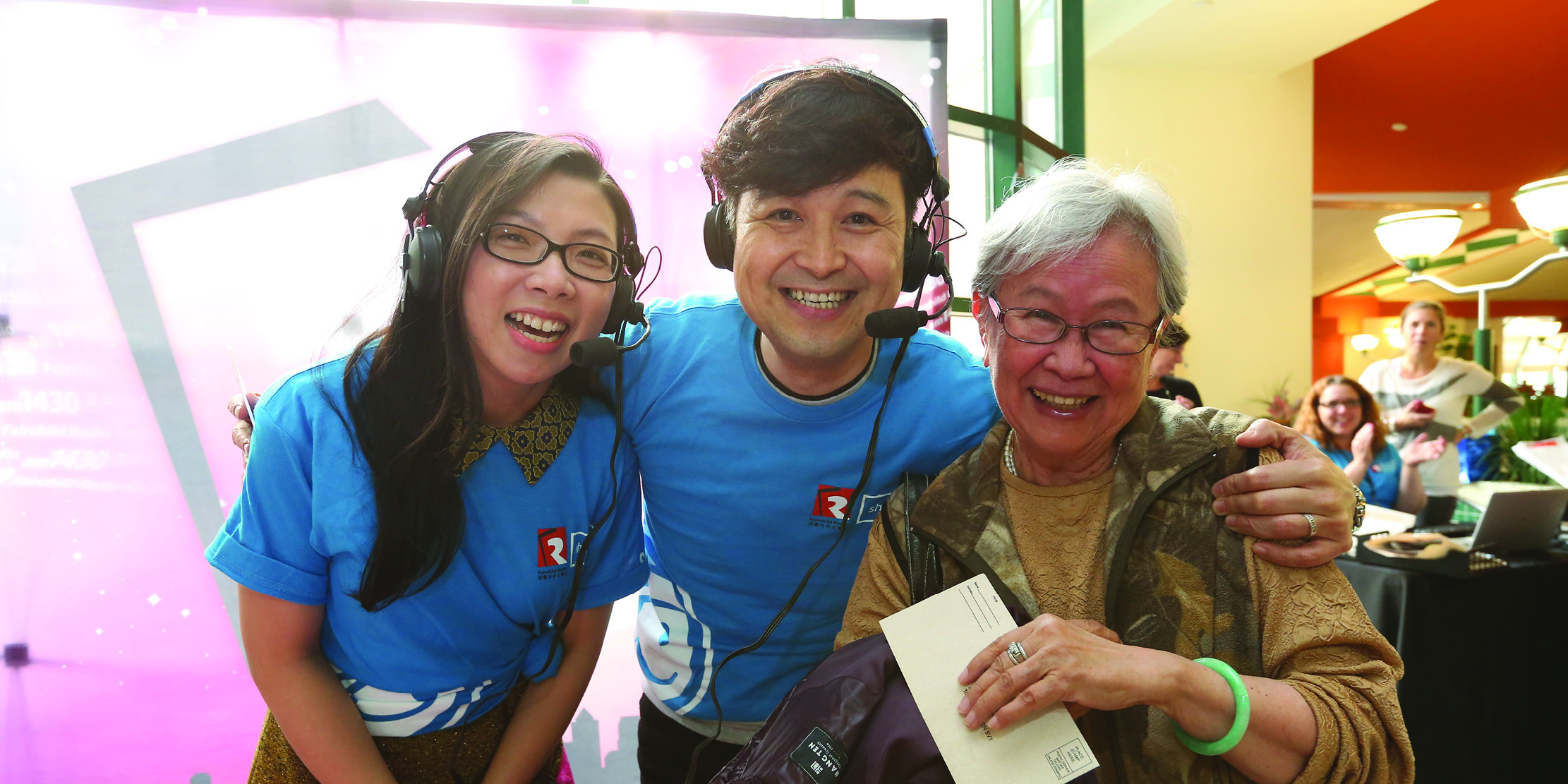 fairchild DJs with donor