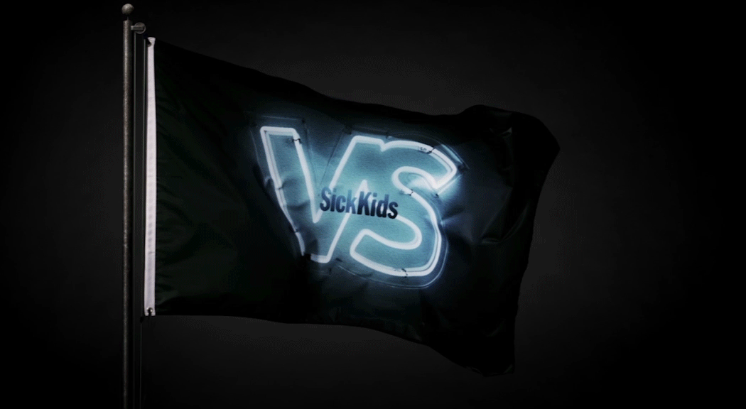 SickKids VS waving flag