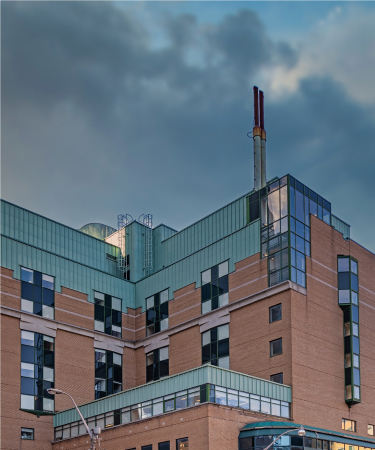 A photo of the exterior of SickKids