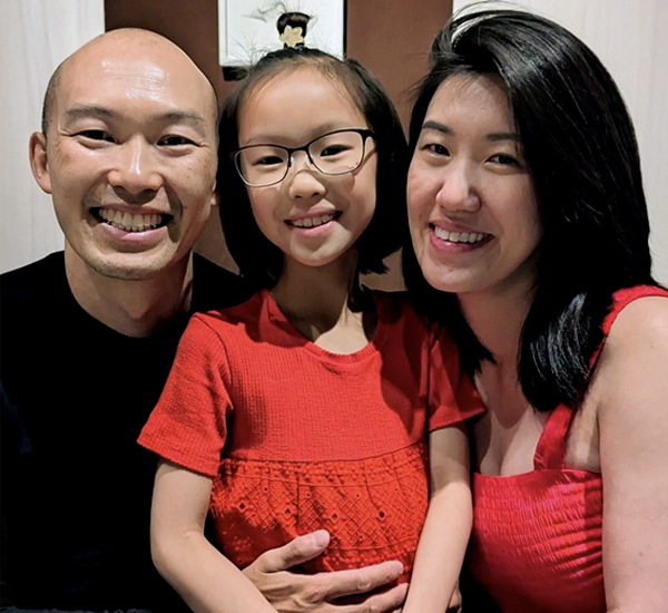 Nori, SickKids patient with her family
