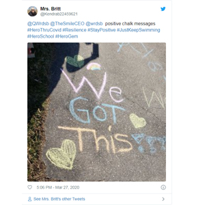 spreading positivity social media image