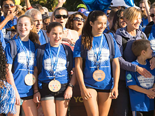 group photo at Great Camp Adventure Walk