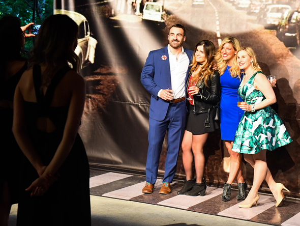 Group photo with backdrop