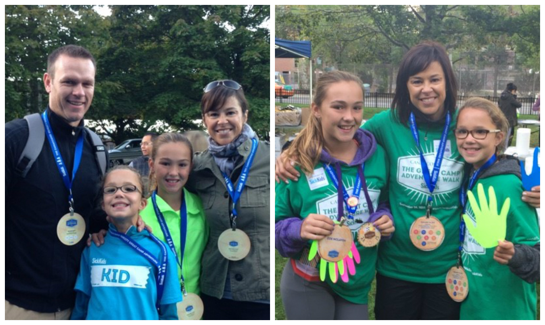 SickKids patient with her family at The Great Camp Adventure Walk