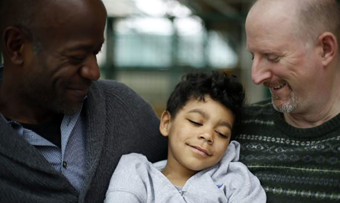 Fathers with their son