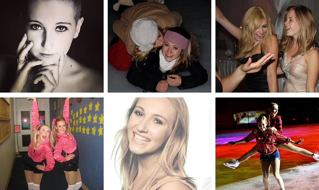 Collage of images of Carly, former SickKids patient