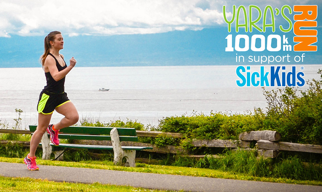 Yara runs 1,000 km to support SickKids