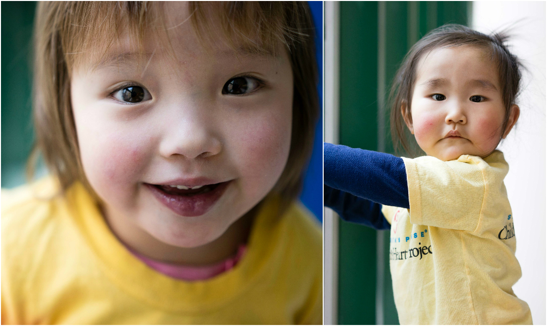 Little girl at SickKids