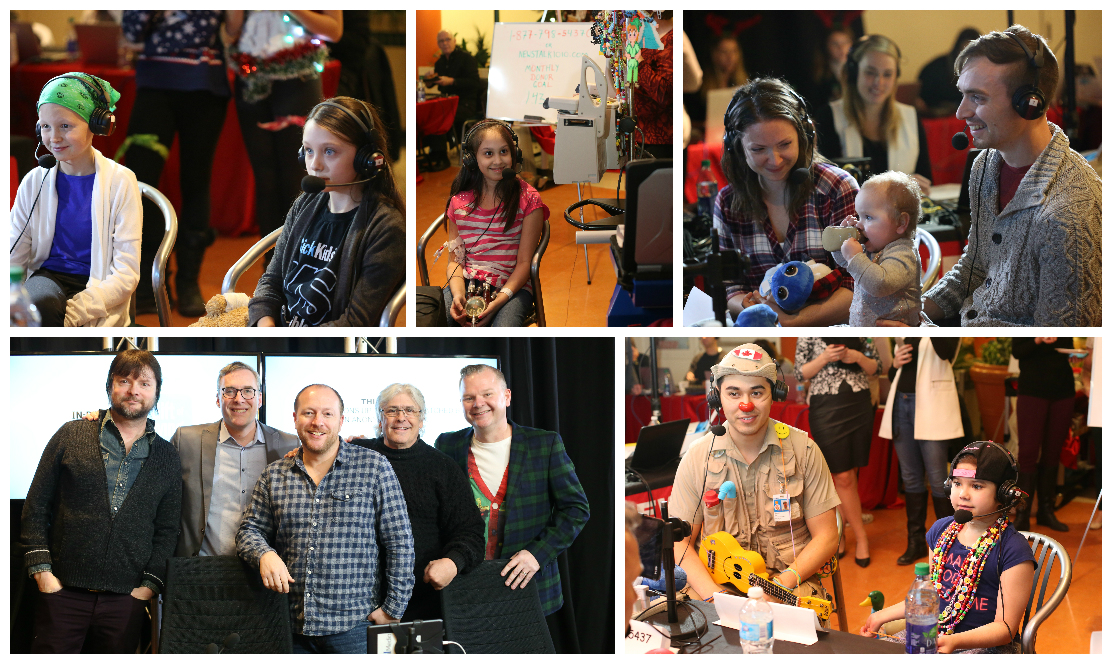 Collage of people at Radiothon
