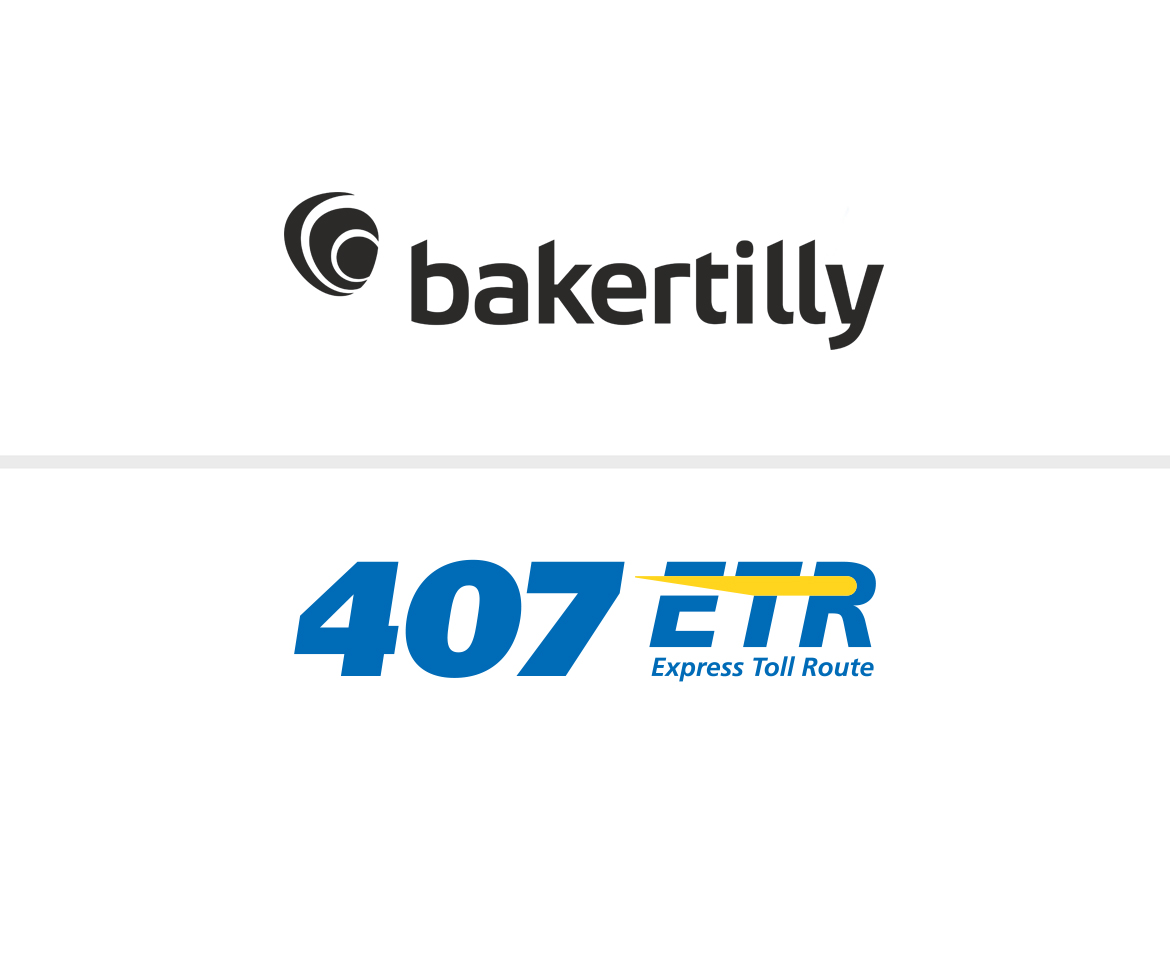 Baker Tilly WM LLP and 407 ETR Logos