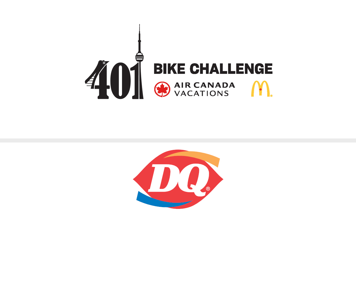 401 Bike Challenge Dairy Queen Logos