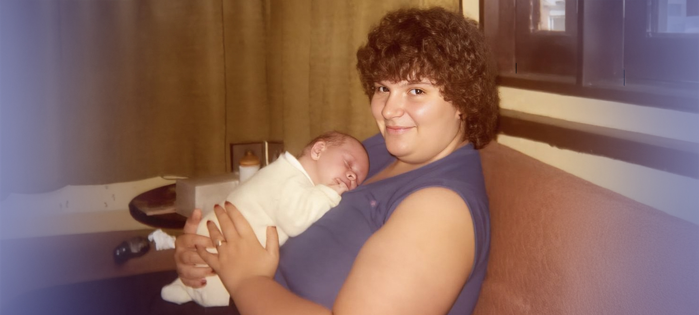 Baby Lorri-Ann and her mother