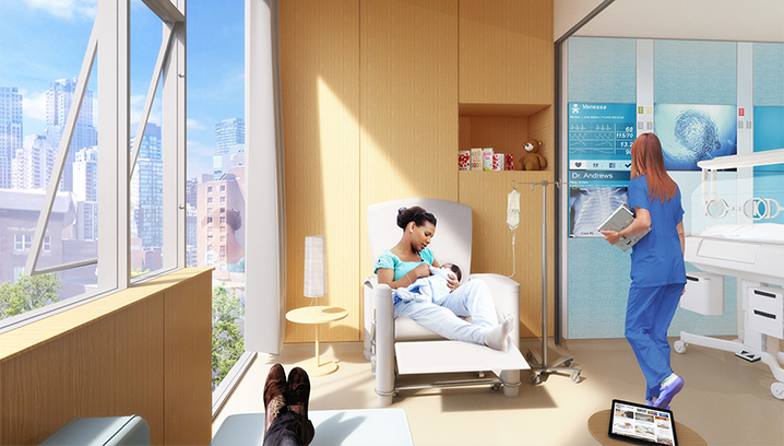 SickKids hospital rendering of NICU